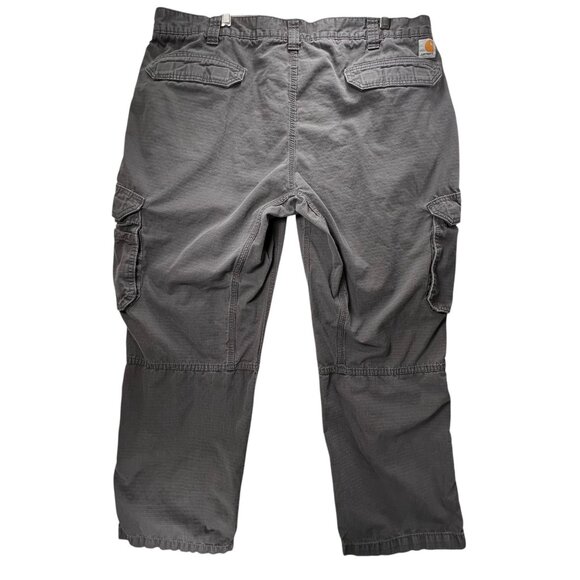 Carhartt Force Mens Gray Cargo Pants Relaxed Ripstop Pockets Durable 42x30 - Picture 2 of 16
